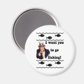 Grappige visserij humor magneet (Voorkant / Achterkant)