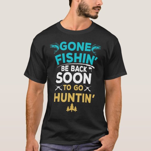 Grappige visserij jager visser t-shirt (Voorkant)