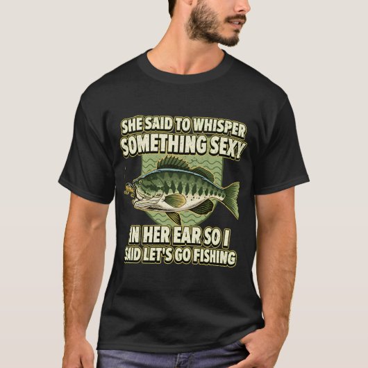 Grappige Visserij Kerstvis T-shirt (Voorkant)
