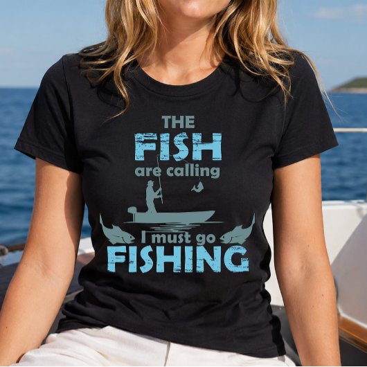 Grappige visserij spreuk t-shirt
