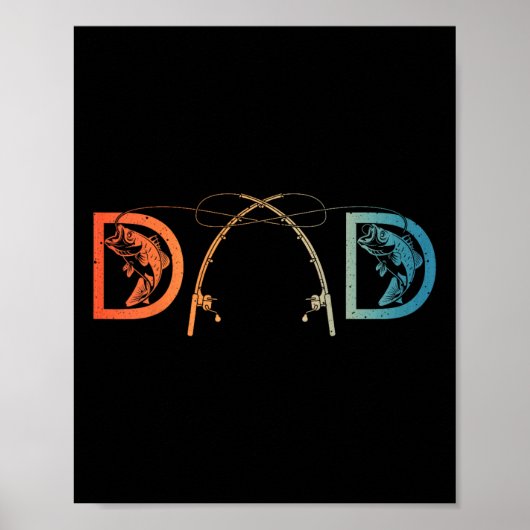 Grappige visserij vader kunst voor vader mannen Va Poster (Voorkant)