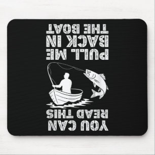 Grappige visshirts voor mannen jongens vader opa v muismat