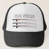 Grappige "Vissticks" met Hengels Trucker Pet (Voorkant)