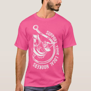 Grappige Visten en vrouwen die graag vissen T-shirt