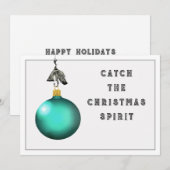 Grappige Visvangst Kerst Kaarten (Voorkant / Achterkant)
