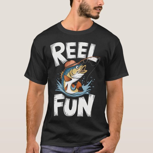 Grappige visvangst met Reel Fun Vibes T-shirt (Voorkant)