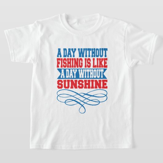 Grappige visverhalen woordkunst t-shirt (Laagn)