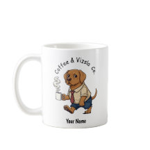 Grappige Vizsla-hond Zakelijke Pak Koffie
