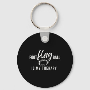 Grappige Vlag Football _ Vlag Football Therapie _ Sleutelhanger