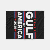 Grappige vlag van de Golf van Verenigde Staten van Fleece Deken (Voorkant (Horizontaal))