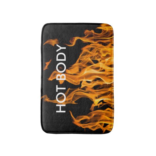 Grappige Vlammen van het Vuur Badmat (Voorkant Verticaal)