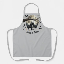 Grappige  vleermuis die daar hangt Halloween Schort