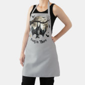 Grappige  vleermuis die daar hangt Halloween Schort (Insitu)