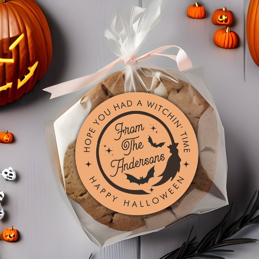 Grappige vleermuizen gelukkig Halloween feest dank Ronde Sticker