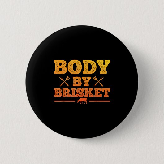 Grappige Vlees Grill Kunst Voor Mannen Vrouwen Bbq Ronde Button 5,7 Cm (Voorkant)