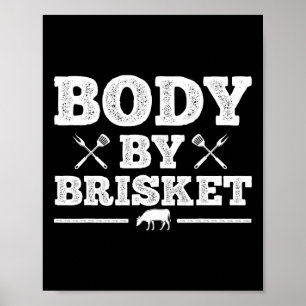 Grappige vlees grillen kunst voor mannen vrouwen B Poster