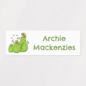 Grappige vleesetende pitcher plants gepersonalisee labels (Design 2)