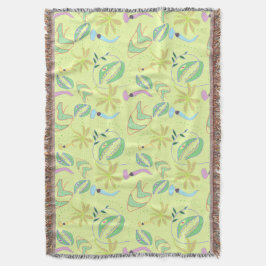 Grappige vleesetende planten tekenen naadloos patr deken