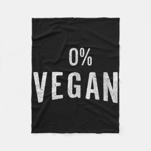 Grappige vleeseters en carnivoren 0% vegan - BBQ T Fleece Deken