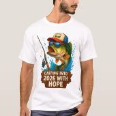 Grappige vlieg Cool vissen vader opa cadeau T-shirt (Voorkant)