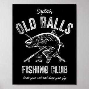Grappige Vlieg Vissen Verjaardag Voor Mannen 50ste Poster