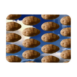 Grappige Vliegende Aardappels Ruimteaardappel Foto Magneet