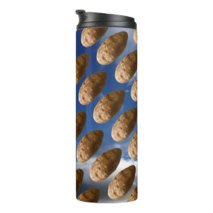 Grappige Vliegende Aardappels Ruimteaardappel Foto Thermosbeker