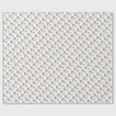 Grappige Vliegende Eenhoorn Regenboog Kleuren 1e V Cadeaupapier (Vlak)