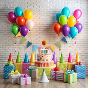 Grappige Vliegende Eenhoorn Regenboog Kleuren 1e V Vlaggetjes