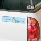 Grappige vliegtuig cartoon bumpersticker (Op Truck)