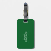 Grappige vliegtuigkapiteinsdefinitie bagagelabel (Achterkant verticaal)