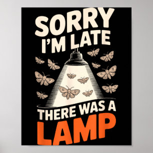 Grappige Vlinderverzamelaar Verzamelt Ledopterolog Poster