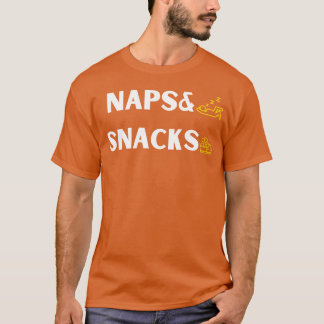 Grappige voedsel citaat dutjes en snacks Cool voed T-shirt