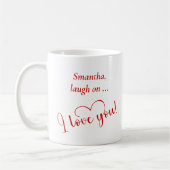Grappige Voedsel Mok Met Naam Valentijnsdag Cadeau (Links)