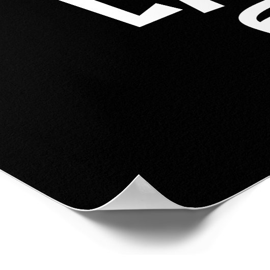 grappige voedselliefhebbers woordkunst poster (Hoek)