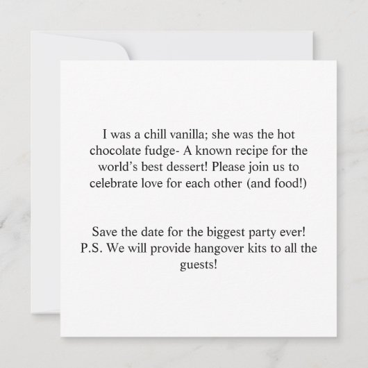 Grappige Voeg Foto Toe Aangepaste Bruid & Bruidego (Achterkant)