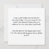 Grappige Voeg foto toegewijde bruid & bruidegom tr (Achterkant)