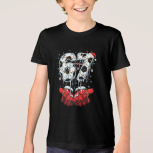 Grappige Voetbal 6 7 Kerst Drip Kids T-Shirt