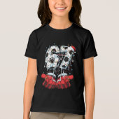 Grappige Voetbal 6 7 Kerst Drip Kids T-Shirt (Voorkant)