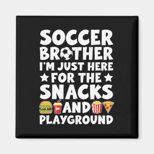 Grappige Voetbal Broer Voetballer Broer Magneet