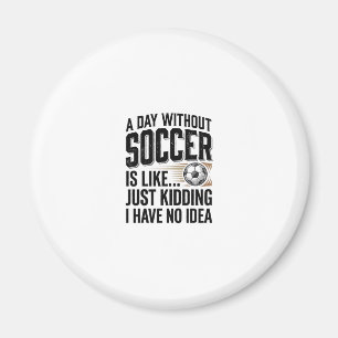 Grappige Voetbal Dag Citaat Vintage T-shirt Ontwer Magneet