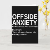 Grappige Voetbal Definitie Voetbalspeler Coach Bui Kaart (Gele Bloem)