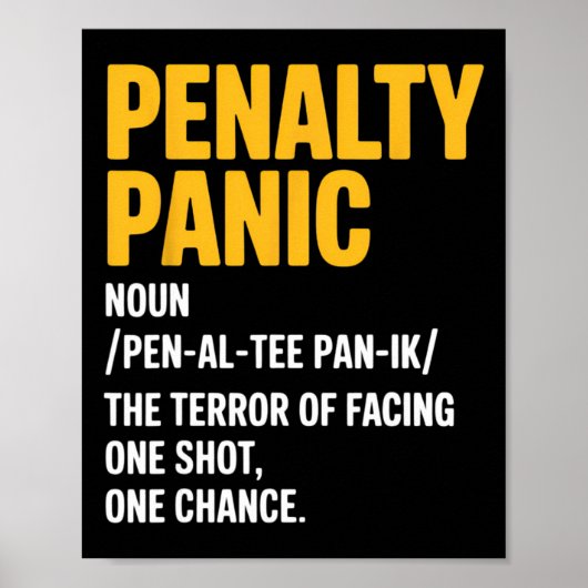 Grappige Voetbal Definitie Voetbalspeler Coach Str Poster (Voorkant)
