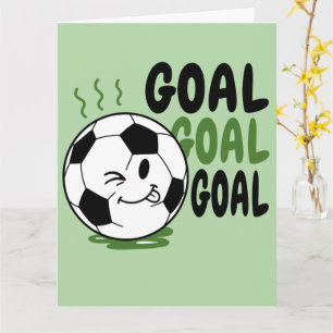 Grappige voetbal, doel kaart