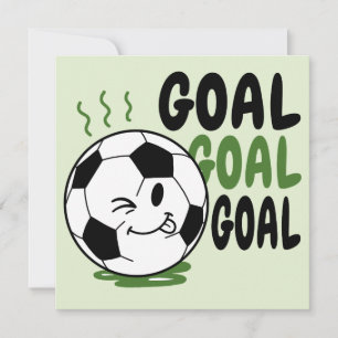 Grappige voetbal, doel kaart