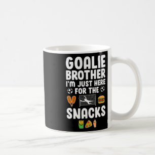 Grappige voetbal doelman broer van een voetbal doe koffiemok