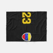 Grappige Voetbal Doelpunt Golf Vier Grap Fleece Deken (Voorkant (Horizontaal))