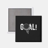 Grappige Voetbal Doelpunt Golf Vier Grap Magneet (Voorkant / Achterkant)