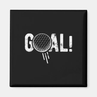 Grappige Voetbal Doelpunt Golf Vier Grap Magneet