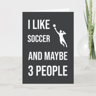 Grappige Voetbal Goalie Kaarten Speler Humor Sport